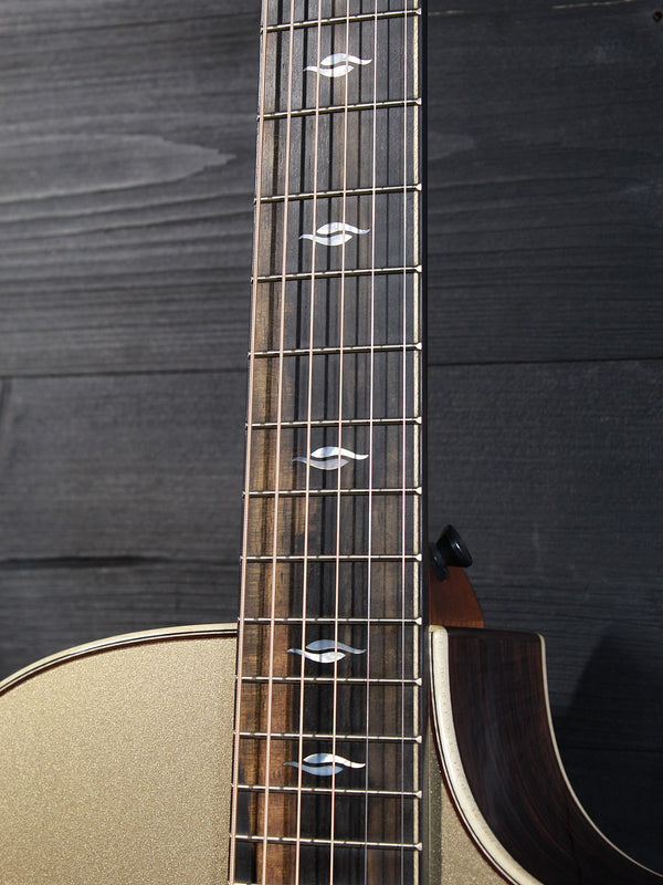 Taylor 814ce Mother of Pearl Windansea fretboard inlays with Ebony Fretboard 