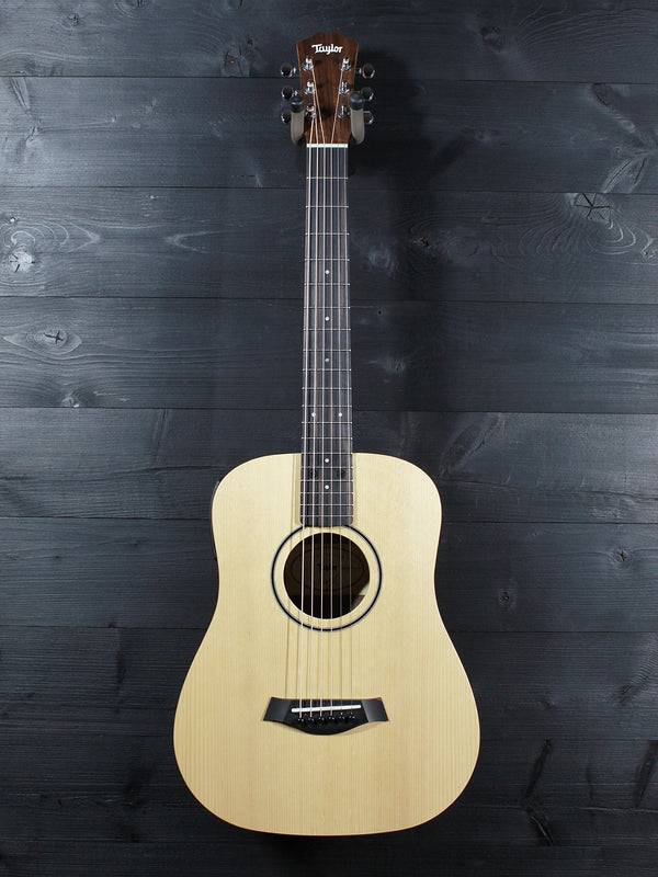 Taylor BT1e compact travel guitar body size comparison