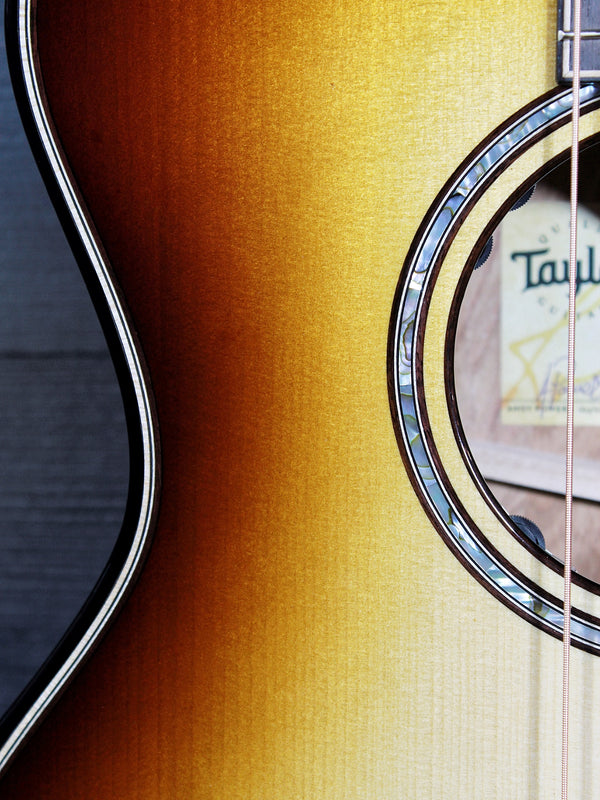 Taylor Builder’s Edition Next Generation 814ce acoustic guitar with Adirondack Spruce top and Shaded Edgeburst finish.