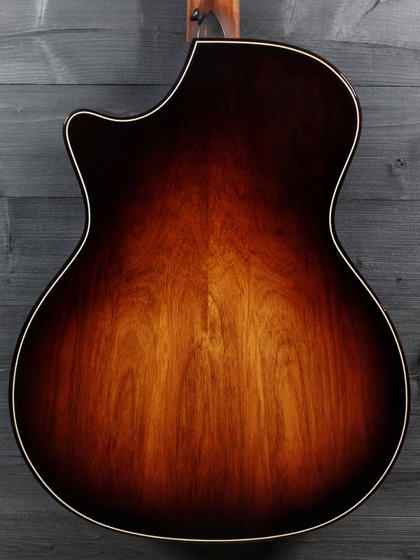 Beautiful figured Honduran Rosewood back showcasing exceptional grain and Shaded Edgeburst finish.
