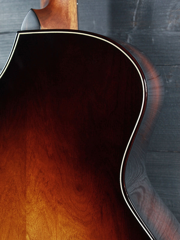 4: Beautiful figured Honduran Rosewood back showcasing exceptional grain and Shaded Edgeburst finish.