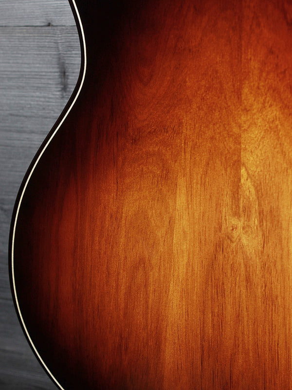  Beautiful figured Honduran Rosewood back showcasing exceptional grain and Shaded Edgeburst finish.