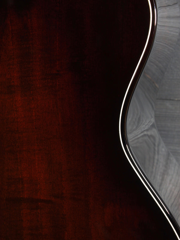 Back of Taylor Builder’s Edition 514ce featuring solid Shamel Ash and side