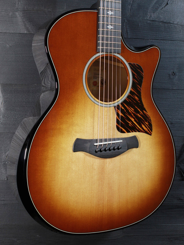 Kona Burst finish detail on Taylor Builder’s Edition 514ce full view