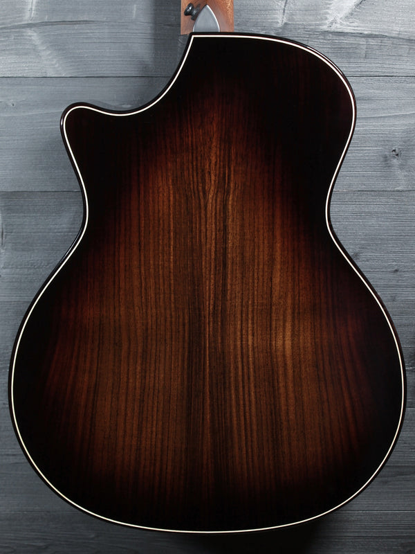 Taylor Builder’s Edition 814ce Next Generation acoustic guitar Rosewood bac close up