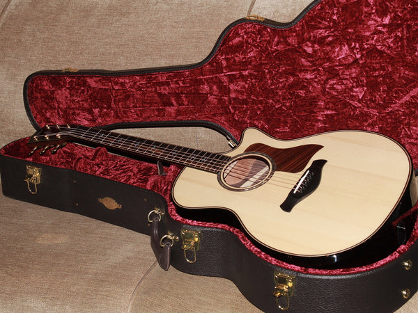 Taylor Builder’s Edition 814ce Next Generation acoustic guitar with deluxe hardshell case.