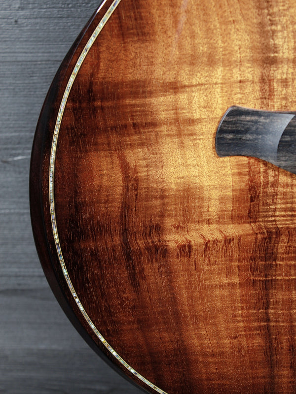 Beveled armrest feature on Taylor Builder’s Edition K24ce