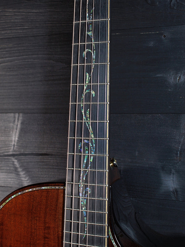 Taylor Spring Vine fretboard inlay on Builder’s Edition K24ce