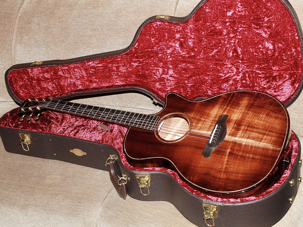 Full gloss finish on Taylor Next Generation Builder’s Edition K24ce with hardshell case