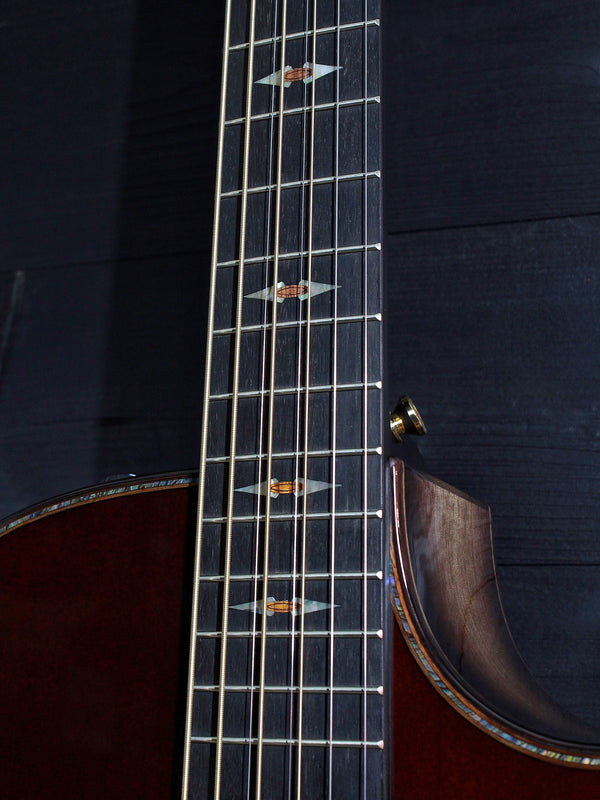 Taylor Custom 8-String Baritone Black Limba NAMM C14ce B4023 Acoustic Guitar