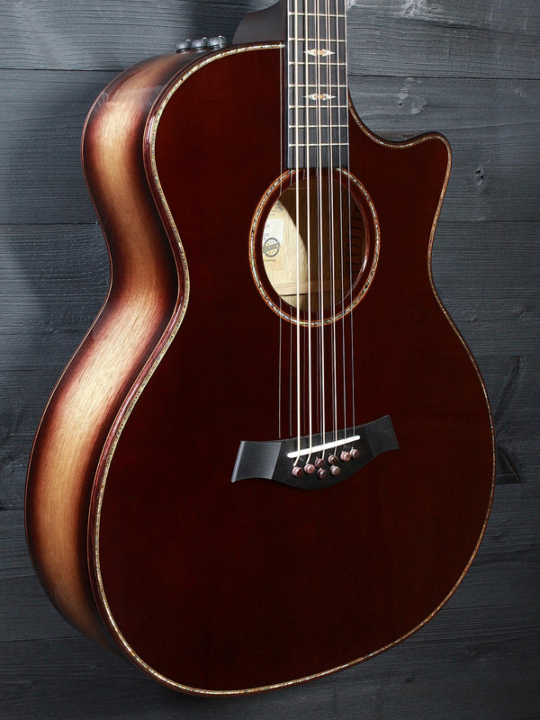Taylor Custom 8-String Baritone Black Limba NAMM C14ce B4023 Acoustic Guitar