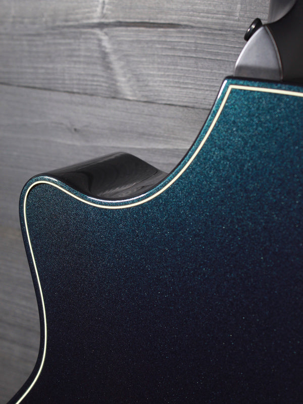 Taylor Custom Builder’s Edition Next Gen Grand Auditorium – Metallic Turquoise Gloss Acoustic-Electric Guitar