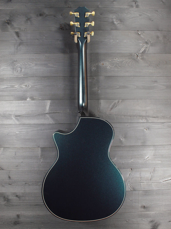 Taylor Custom Builder’s Edition Next Gen Grand Auditorium – Metallic Turquoise Gloss Acoustic-Electric Guitar