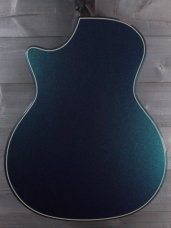 Taylor Custom Builder’s Edition Next Gen Grand Auditorium – Metallic Turquoise Gloss Acoustic-Electric Guitar