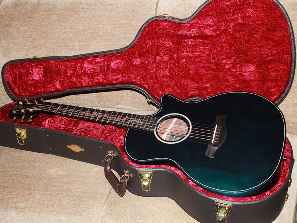 Taylor Custom Builder’s Edition Next Gen Grand Auditorium – Metallic Turquoise Gloss Acoustic-Electric Guitar