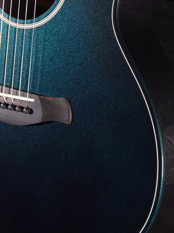 Taylor Custom Builder’s Edition Next Gen Grand Auditorium – Metallic Turquoise Gloss Acoustic-Electric Guitar