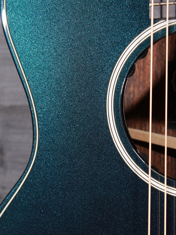 Taylor Custom Builder’s Edition Next Gen Grand Auditorium – Metallic Turquoise Gloss Acoustic-Electric Guitar