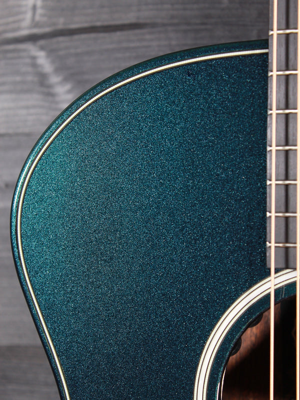 Taylor Custom Builder’s Edition Next Gen Grand Auditorium – Metallic Turquoise Gloss Acoustic-Electric Guitar