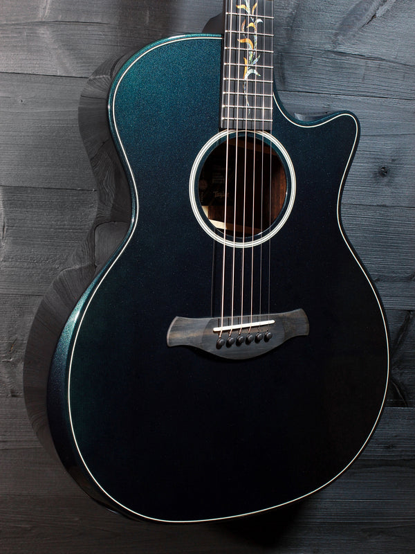 Taylor Custom Builder’s Edition Next Gen Grand Auditorium – Metallic Turquoise Gloss Acoustic-Electric Guitar