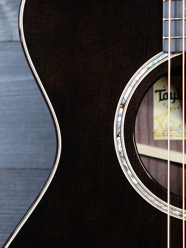 Taylor Custom Grand Concert 12-Fret Charcoal Black Torrified Spruce Top