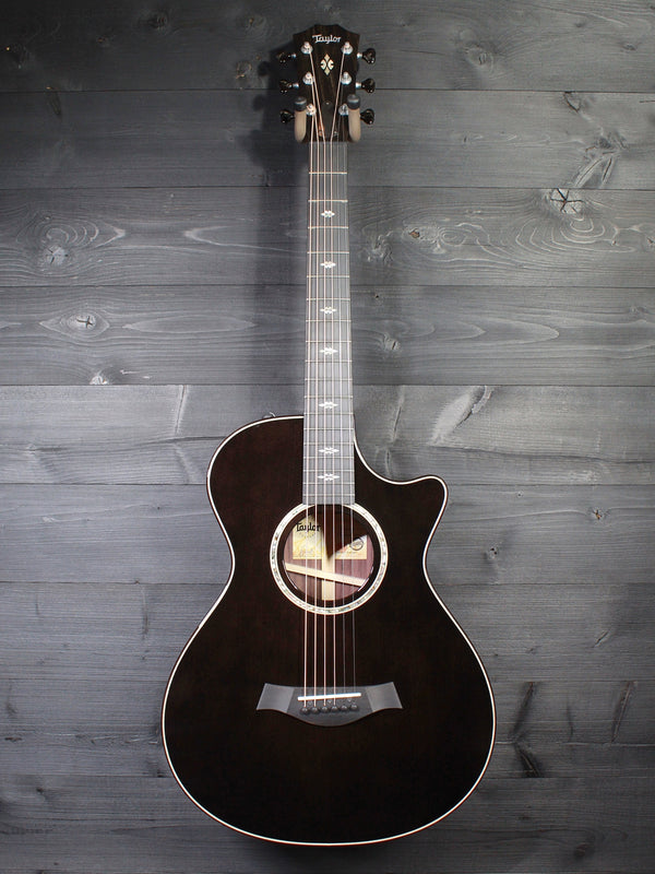 Taylor Custom Grand Concert 12-Fret Charcoal Black Torrified Spruce Top