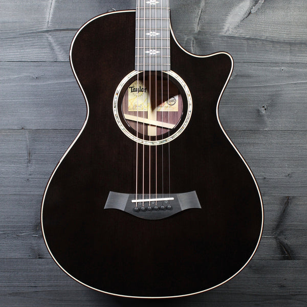 Taylor Custom Grand Concert 12-Fret Charcoal Black Torrified Spruce Top