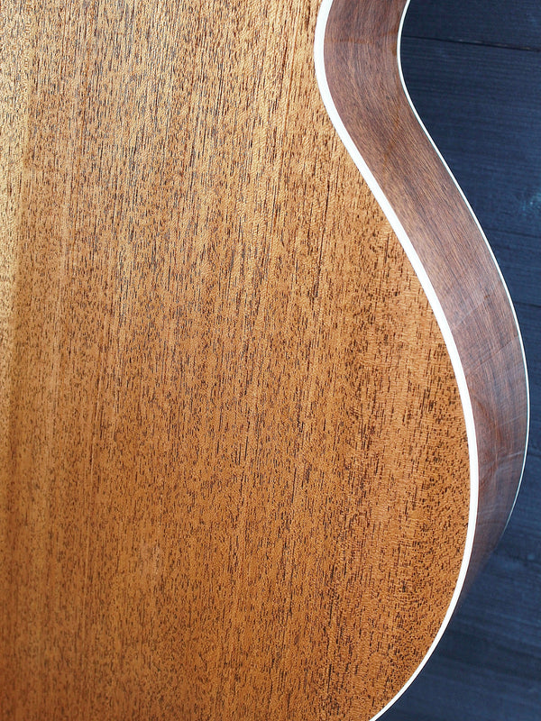 Solid mahogany back and sides on Taylor Gold Label 514e