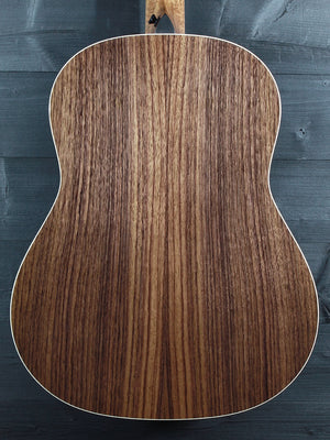 Taylor Gold Label 717e Sunburst solid rosewood back close up