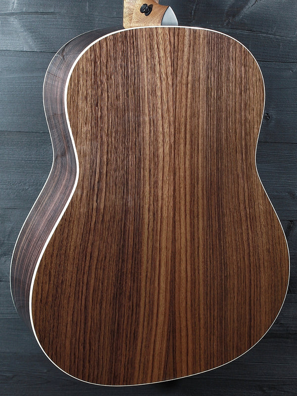 Taylor Gold Label 717e Sunburst solid rosewood back angled view