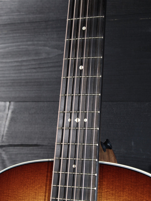 Taylor Gold Label 717e Sunburst Crest ebony fretboard inlays