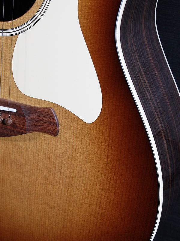     Taylor Gold Label 717e Sunburst Golden Brown Shaded Edgeburst top Cream pickguard 