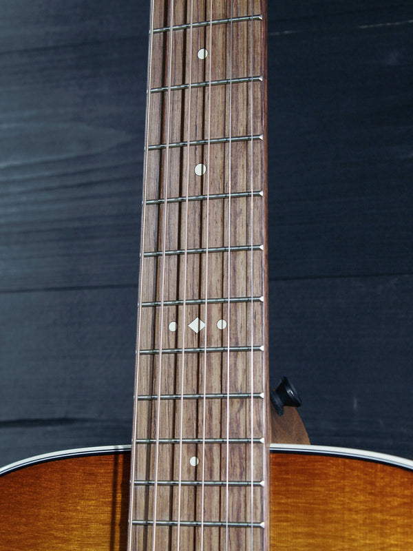 Taylor Gold Label 512e Honduran rosewood fingerboard detail
