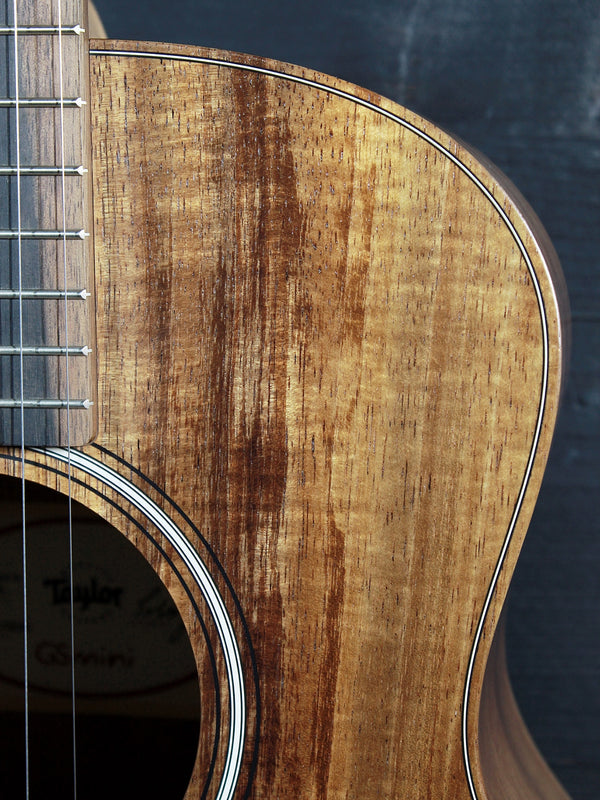 Taylor GS Mini-e Koa Acoustic-Electric Guitar – Exotic Hawaiian Koa Premium Travel Guitar