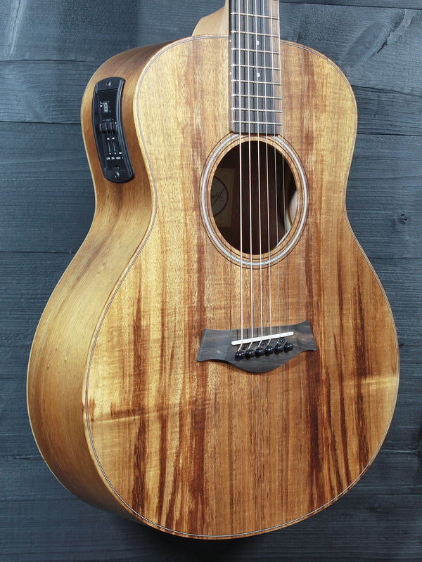 Taylor GS Mini-e Koa Acoustic-Electric Guitar – Exotic Hawaiian Koa Premium Travel Guitar