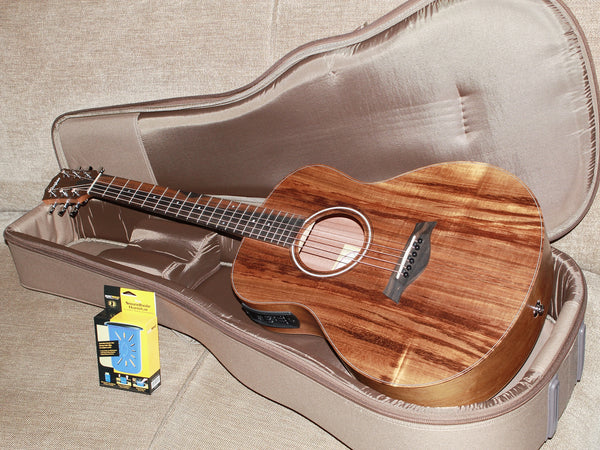 Taylor GS Mini-e Koa Acoustic-Electric Guitar – Exotic Hawaiian Koa Premium Travel Guitar