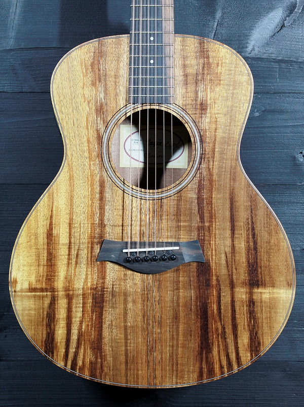 Taylor GS Mini-e Koa acoustic-electric guitar full front view