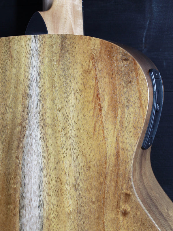 Taylor GS Mini-e Koa upper bout wood figure close-up