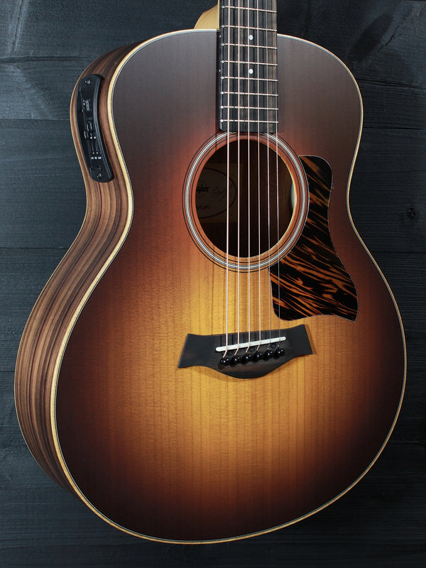 Taylor GS Mini-e SB acoustic-electric guitar with Sunburst finish Top glamour shot