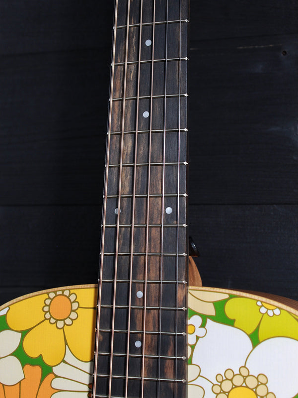 Taylor GS Mini-e Special Edition Floral Green streaked ebony fretboard 