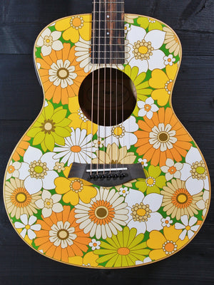 Taylor GS Mini-e Special Edition Floral Green acoustic electric guitar