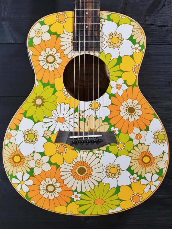 Taylor GS Mini-e Special Edition Floral Green acoustic electric guitar
