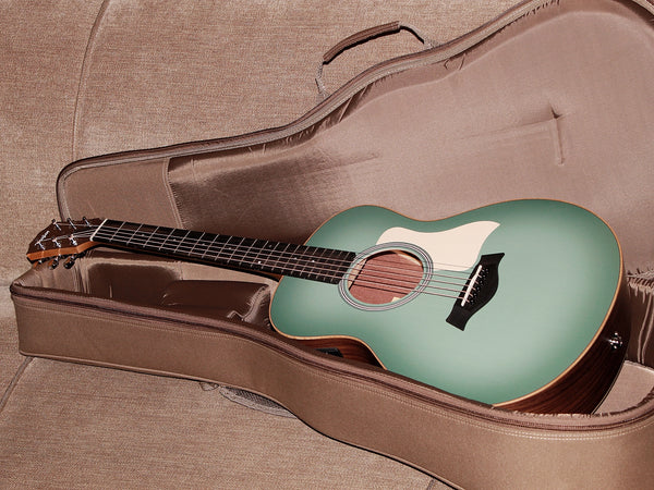 Taylor GS Mini-e Special Edition Vintage Teal Burst acoustic guitar Deluxe Softshell case
