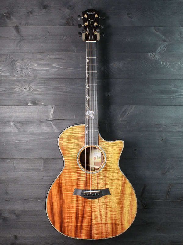 Taylor Custom Grand Auditorium Hand-Selected Premium Grade Koa Acoustic-Electric Guitar