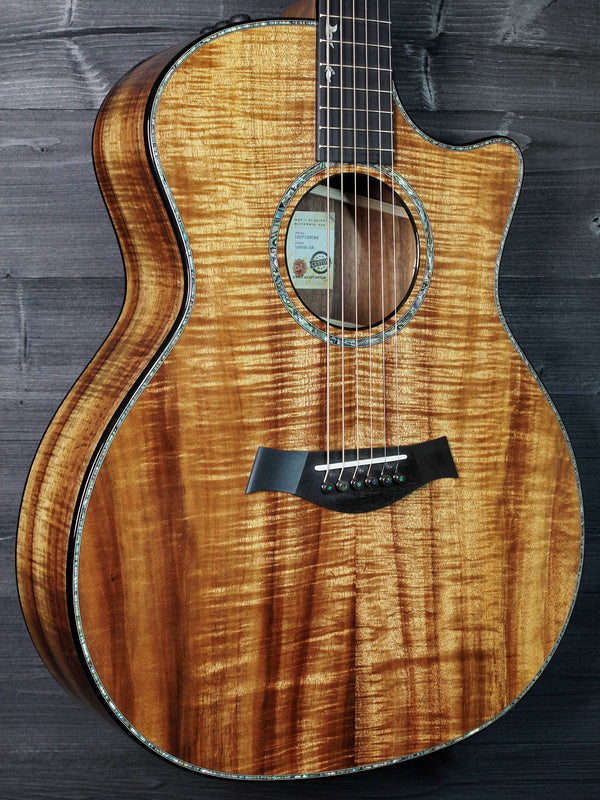 Taylor Custom Grand Auditorium Hand-Selected Premium Grade Koa Acoustic-Electric Guitar
