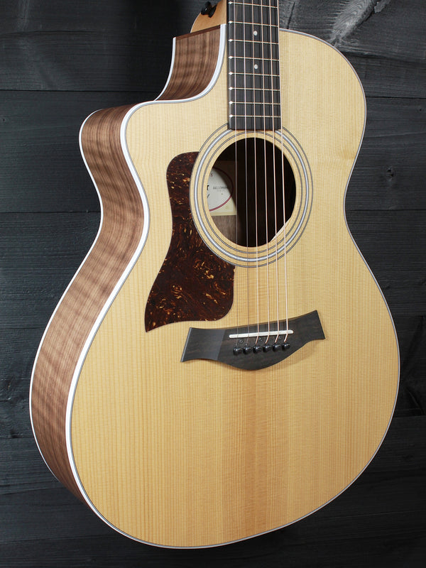 Taylor 212ce Left-Handed Walnut Grand Concert Acoustic-Electric Guitar - Natural