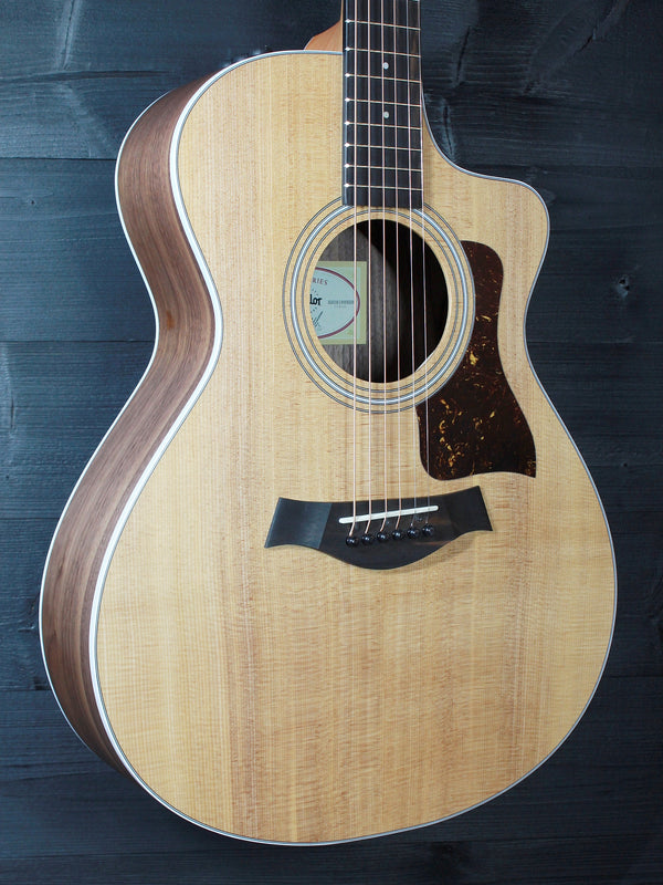 Taylor 212ce Walnut Grand Concert Acoustic-Electric Guitar - Natural Demo Model