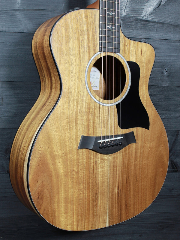 Taylor Custom 224ce K-DLX - Koa Deluxe Natural Matte Finish Acoustic-Electric Guitar