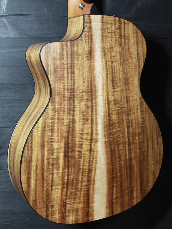 Taylor Custom 224ce K-DLX - Koa Deluxe Natural Matte Finish Acoustic-Electric Guitar