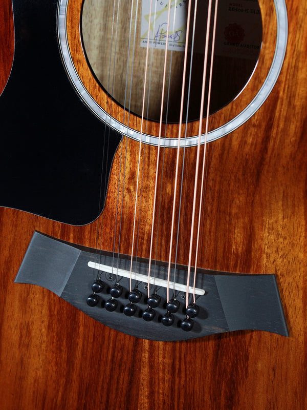 Taylor 264ce-K DLX Left-Handed Koa 12-String / Grand Auditorium Acoustic-Electric Guitar