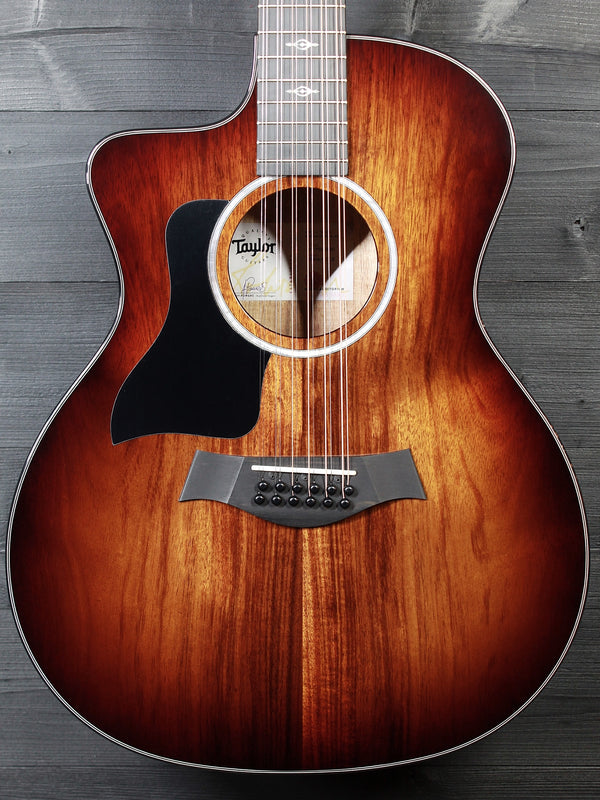 Taylor 264ce-K DLX Left-Handed Koa 12-String / Grand Auditorium Acoustic-Electric Guitar